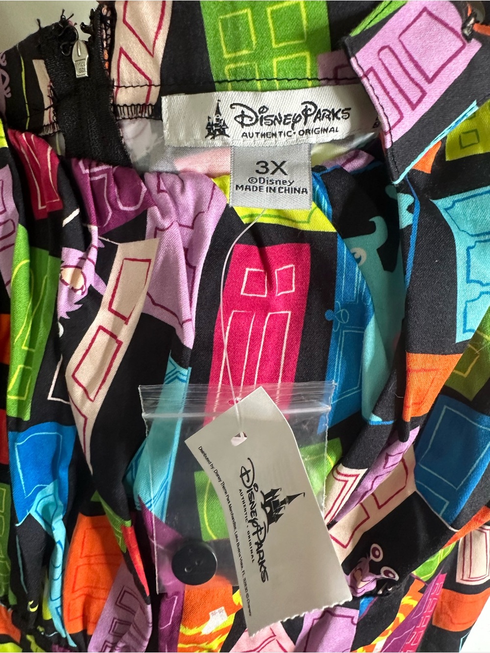 NWT Disney RARE Dress Shop Monsters Inc Doors Fit and Flare Dress W/Pockets Sz3X - Picture 4 of 9
